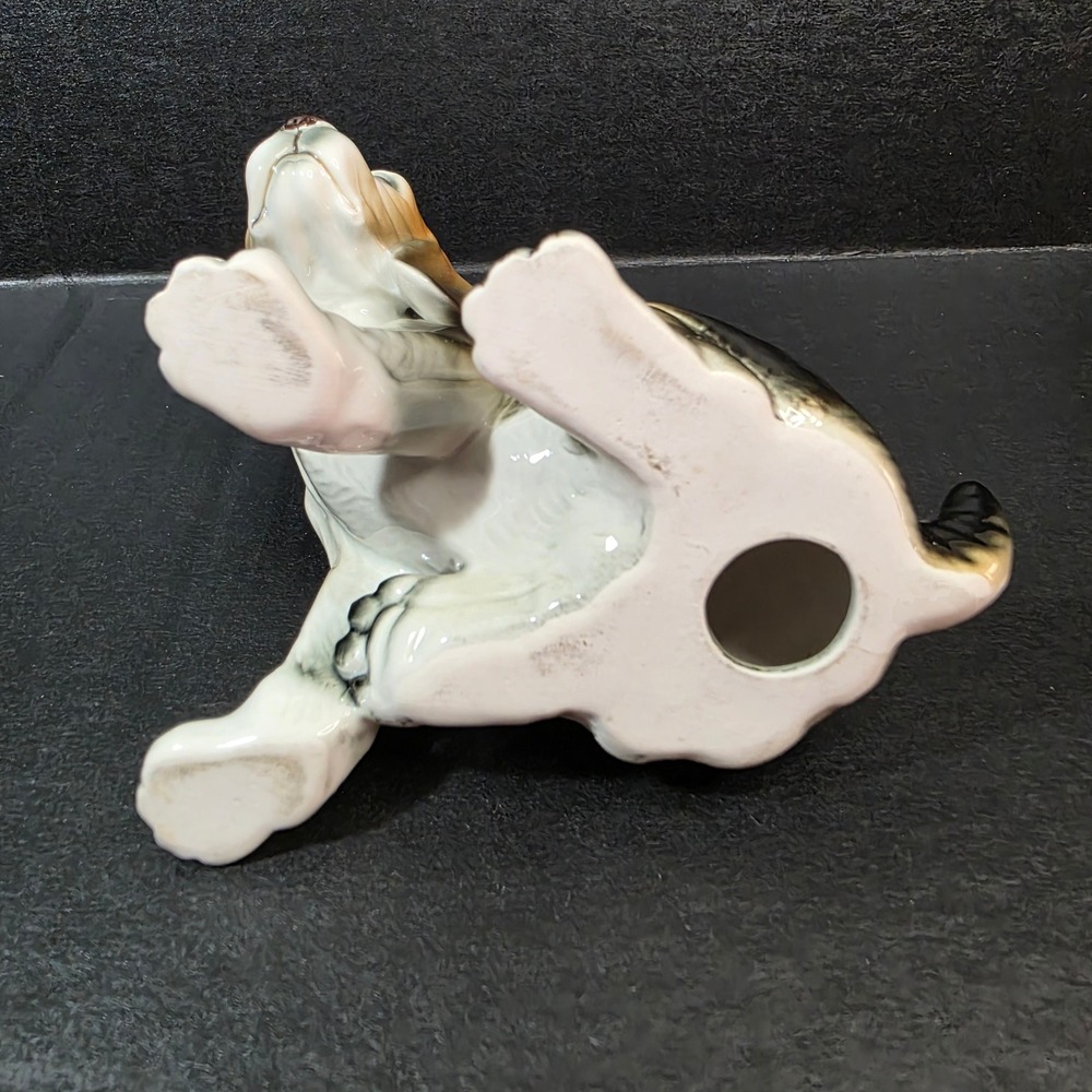 Beagle Puppy Figurine Dog Statue Small Tricolor Glossy Ceramic Pet Decor - Picture 8 of 9